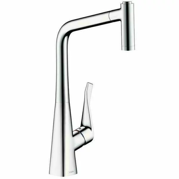 Baterii cu dus extractabil - Baterie bucatarie cu dus extractibil Hansgrohe Metris M71 320 crom 2 functii