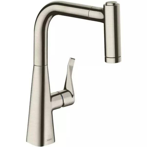Bucatarie - Baterie bucatarie cu dus extractibil crom periat Hansgrohe Metris M71 220 cu 2 jeturi