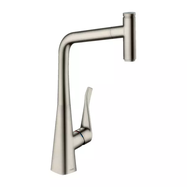 Baterii cu dus extractabil - Baterie bucatarie cu dus extractibil Hansgrohe Metris M71 320 inox 1 functie