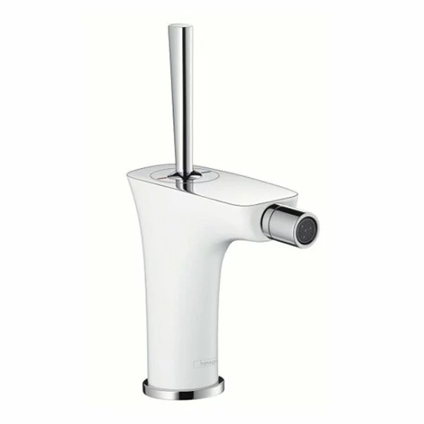 Baterii bideu si dus igienic - Baterie bideu Hansgrohe PuraVida alb - crom
