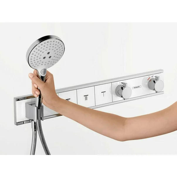 Baterie cada - dus incastrata Hansgrohe RainSelect termostatata crom lucios 4 functii cu porter [4]
