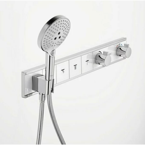 Baterie cada - dus incastrata Hansgrohe RainSelect termostatata crom lucios 4 functii cu porter [6]