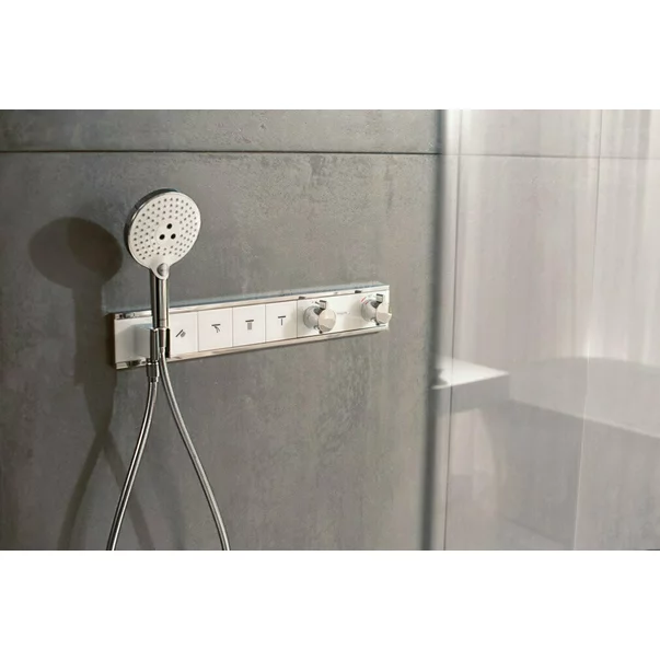 Baterie cada - dus incastrata Hansgrohe RainSelect termostatata crom lucios 4 functii cu porter [7]