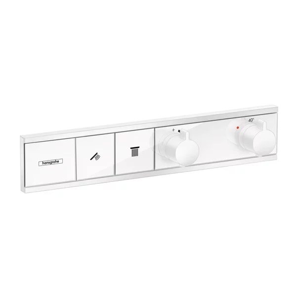 Baterii cada - Baterie cada - dus incastrata Hansgrohe RainSelect termostatata alb mat 2 functii