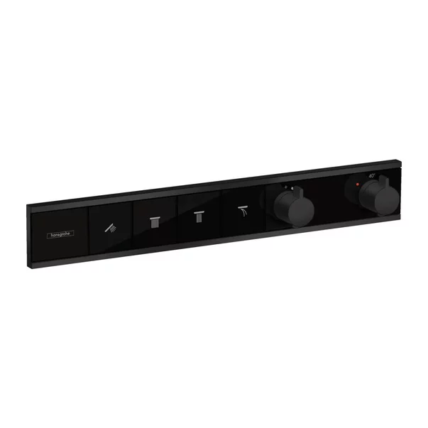 Baterii cada - Baterie cada - dus incastrata Hansgrohe RainSelect termostatata negru mat 4 functii
