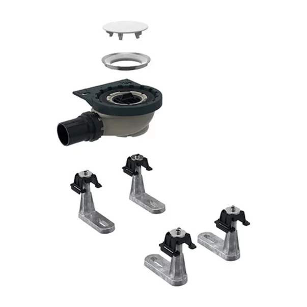 Cadite dreptunghiulare - Set instalare cadita dus Geberit Setaplano 4 picioare iesire laterala 50 mm