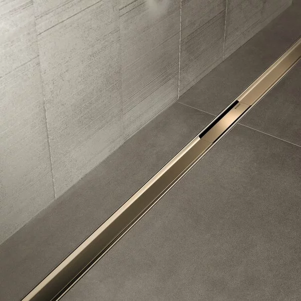 Cabine dus - Set complet rigola Geberit CleanLine 80 champagne lungime 30-90 cm inaltime 65-90mm