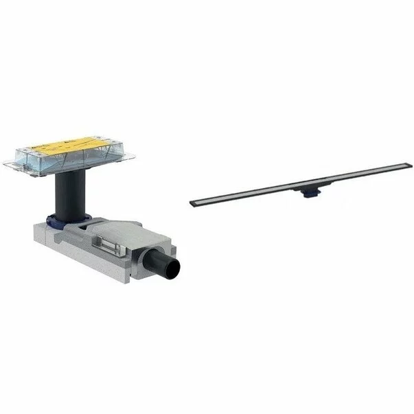 Cabine dus - Set rigola pentru dus Geberit CleanLine 65-90 mm plus capac 30-90 cm metal lucios