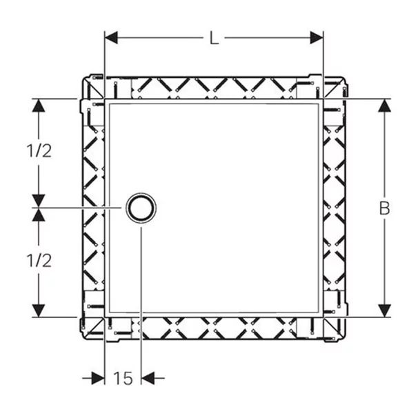 Cadita pentru dus Geberit Setaplano 80x80 cm [2]