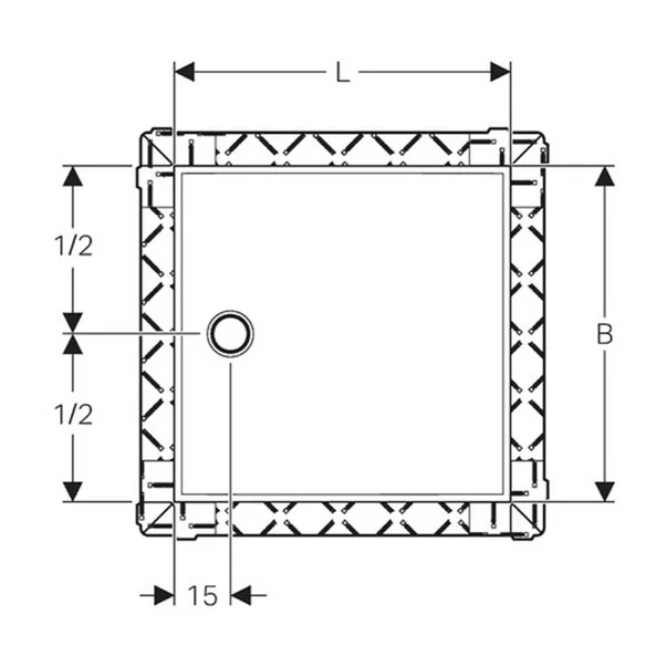 Cadita pentru dus Geberit Setaplano 80x100 cm [2]