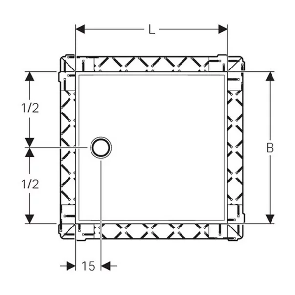 Cadita pentru dus Geberit Setaplano 80x140 cm [2]
