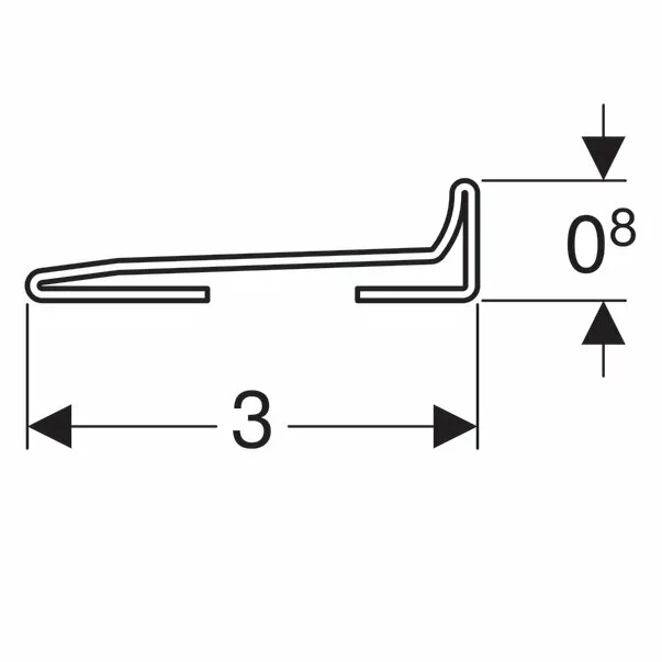 Capac pentru rigola de perete Geberit pentru dus 115 cm [3]