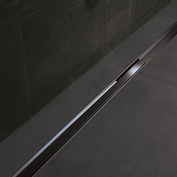 Rigole si canale de scurgere dus - Capac pentru rigola Geberit CleanLine80 30-90 cm negru periat