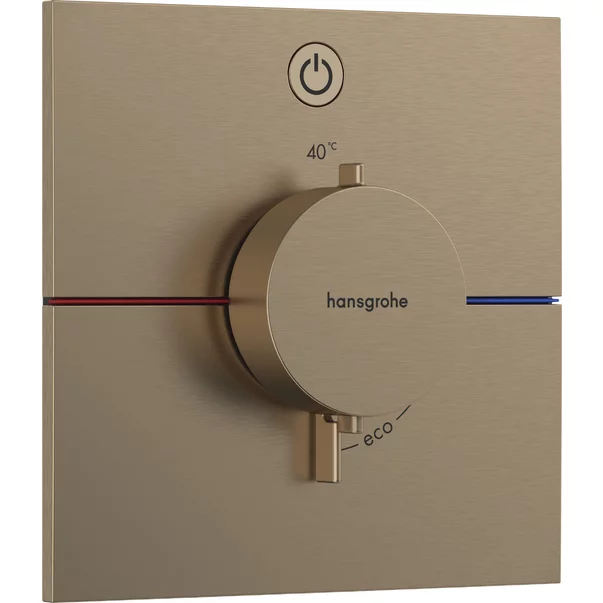 Baterii baie - Baterie dus termostatata incastrata bronz periat Hansgrohe ShowerSelect Comfort E 1 functie