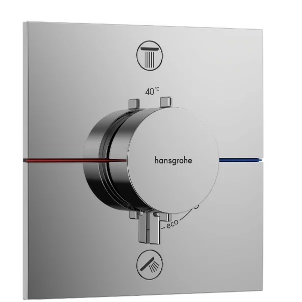 Baterii baie - Baterie dus termostatata incastrata Hansgrohe ShowerSelect Comfort E 2 functii