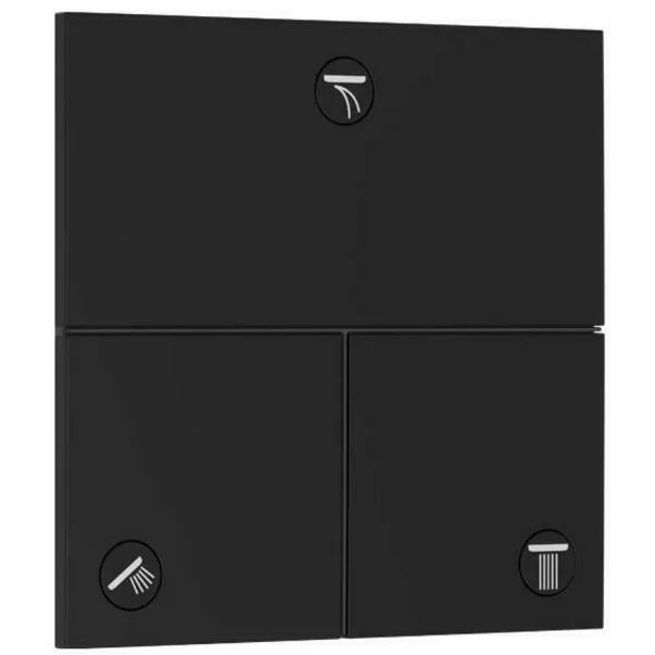 Baterii baie - Ventil incastrat negru mat Hansgrohe ShowerSelect Comfort E 3 functii