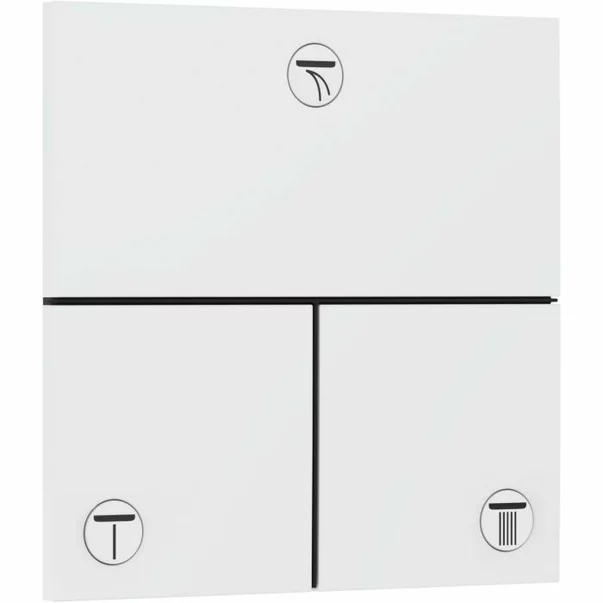 Baterii baie - Ventil incastrat alb mat Hansgrohe ShowerSelect Comfort E 3 functii