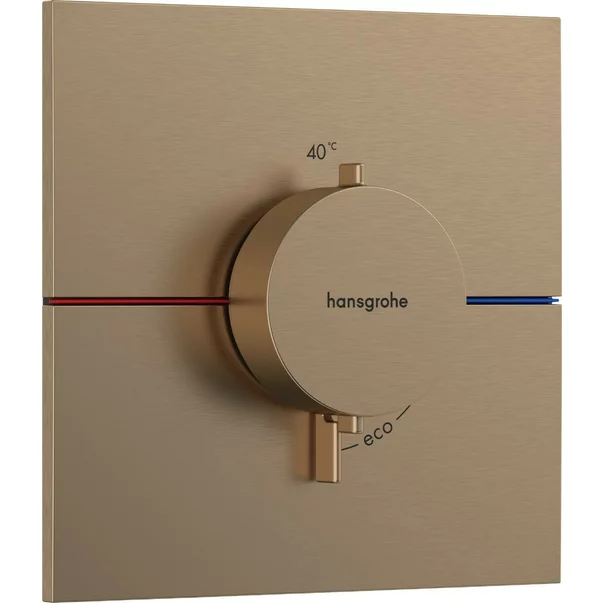 Baterii baie - Baterie dus termostatata incastrata bronz periat Hansgrohe ShowerSelect Comfort E