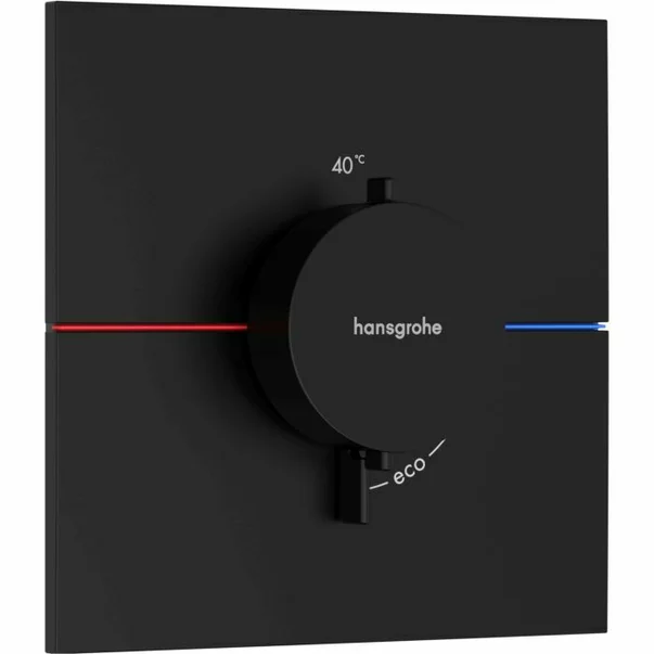 Baterii baie - Baterie dus termostatata incastrata negru mat Hansgrohe ShowerSelect Comfort E