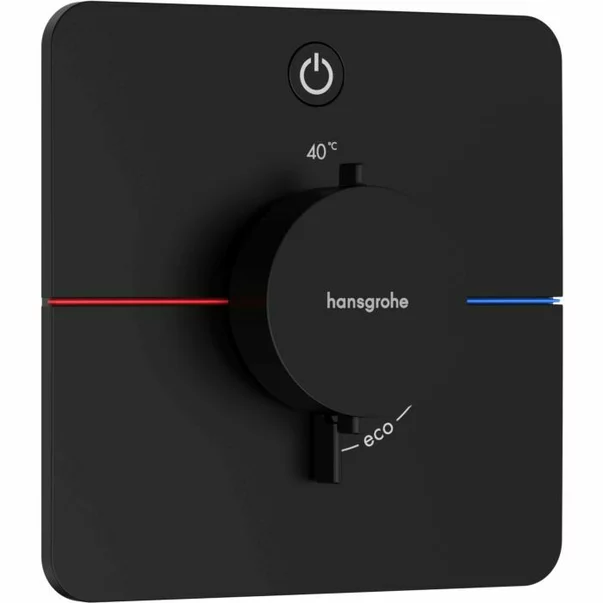 Baterii baie - Baterie dus termostatata incastrata negru mat Hansgrohe ShowerSelect Comfort Q 1 functie