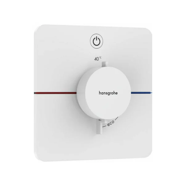 Baterii baie - Baterie dus termostatata incastrata alb mat Hansgrohe ShowerSelect Comfort Q 1 functie