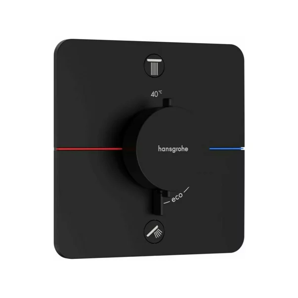 Baterii baie - Baterie dus termostatata incastrata negru mat Hansgrohe ShowerSelect Comfort Q  2 functii EN1717