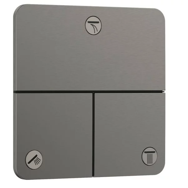 Baterii baie - Ventil incastrat crom periat Hansgrohe ShowerSelect Comfort Q 3 functii
