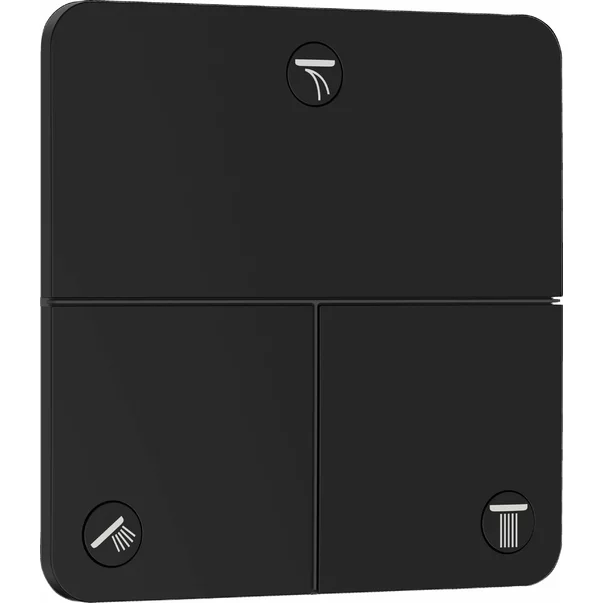 Baterii baie - Ventil incastrat negru mat Hansgrohe ShowerSelect Comfort Q 3 functii