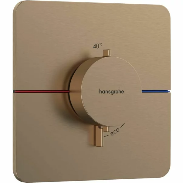 Baterii baie - Baterie dus termostatata incastrata bronz periat Hansgrohe ShowerSelect Comfort Q