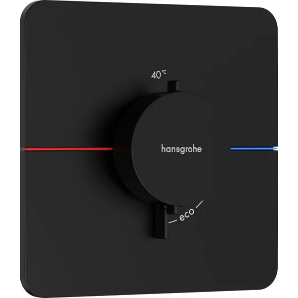 Baterii baie - Baterie dus termostatata incastrata negru mat Hansgrohe ShowerSelect Comfort Q