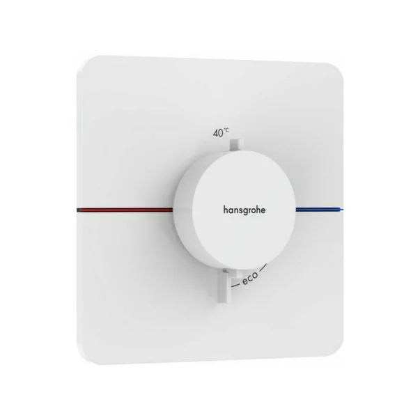 Baterii baie - Baterie dus termostatata incastrata alb mat Hansgrohe ShowerSelect Comfort Q