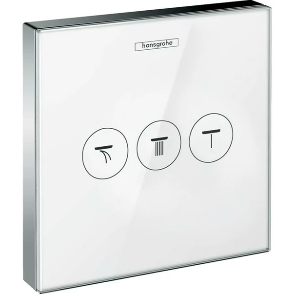 Baterii baie - Divertor incastrat Hansgrohe ShowerSelect alb/crom cu 3 iesiri