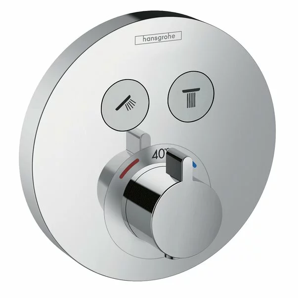 Baterie dus incastrata Hansgrohe ShowerSelect S cu 2 functii crom lucios plus iBox [3]
