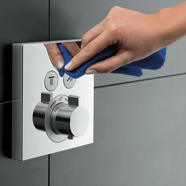 Baterie dus incastrata Hansgrohe ShowerSelect crom lucios 2 functii plus iBox [7]