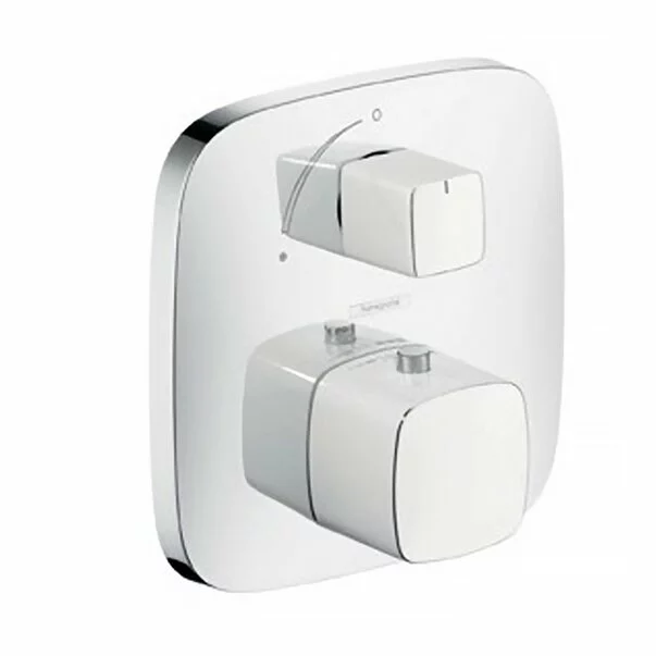 Baterie cada - dus incastrata Hansgrohe PuraVida alb - crom [3]