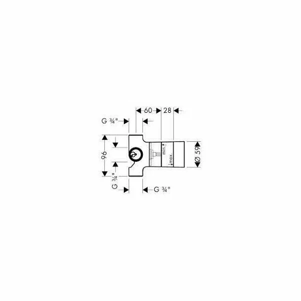 Corp divertor incastrat 4 cai Hansgrohe [2]