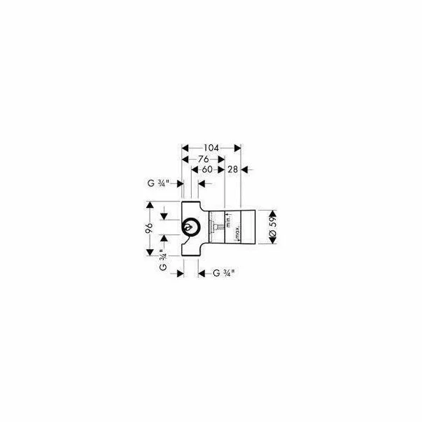 Set baza ingropat pentru divertor cu 3 cai Hansgrohe [2]