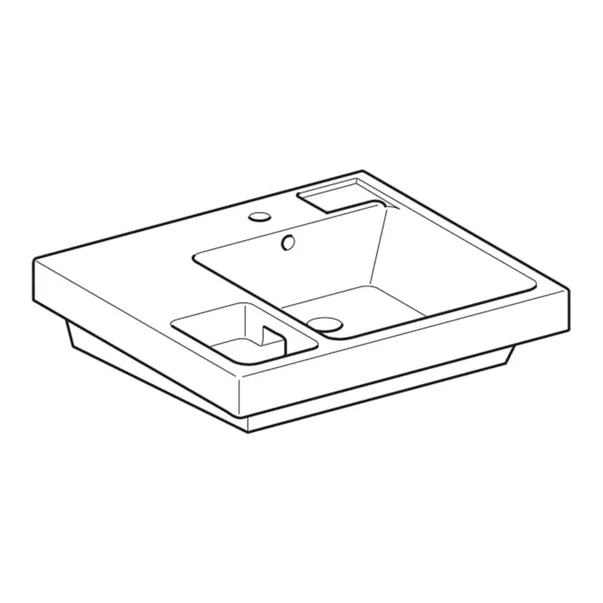 Lavoar pentru copii Geberit Bambini cu bazin lateral pentru spuma 60 cm [5]