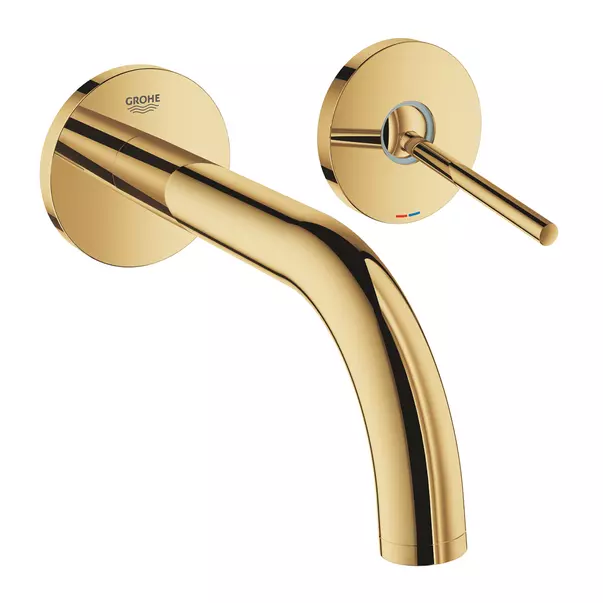 Baterie lavoar incastrata Grohe Atrio auriu lucios Cool Sunrise 19 cm fara corp ingropat [1]