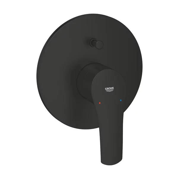 Baterie cada-dus incastrata Grohe Eurosmart negru mat fara corp ingropat [1]