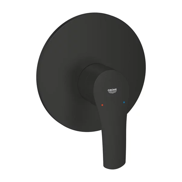 Baterii baie - Baterie dus incastrata Grohe Eurosmart negru mat fara corp ingropat