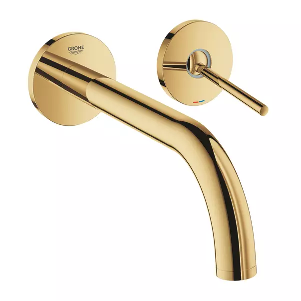 Baterie lavoar incastrata Grohe Atrio 22 cm auriu lucios Cool Sunrise fara corp incastrat [1]