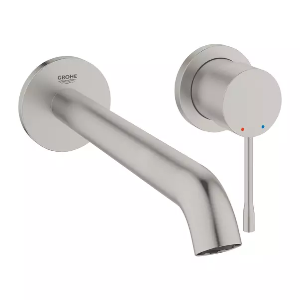 Baterie lavoar incastrata Grohe Essence 23 cm crom periat Supersteel fara corp ingropat [2]