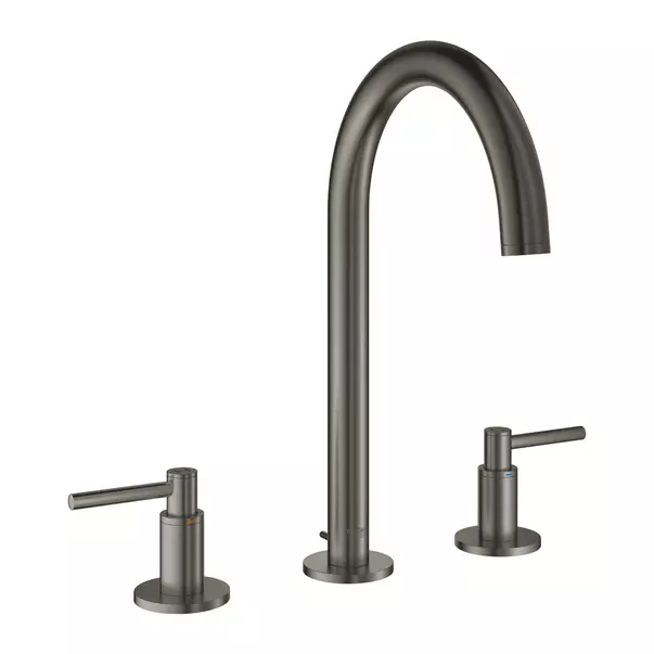 Baterie lavoar Grohe Atrio M 3 elemente dubla comanda antracit periat Hard Graphite [1]