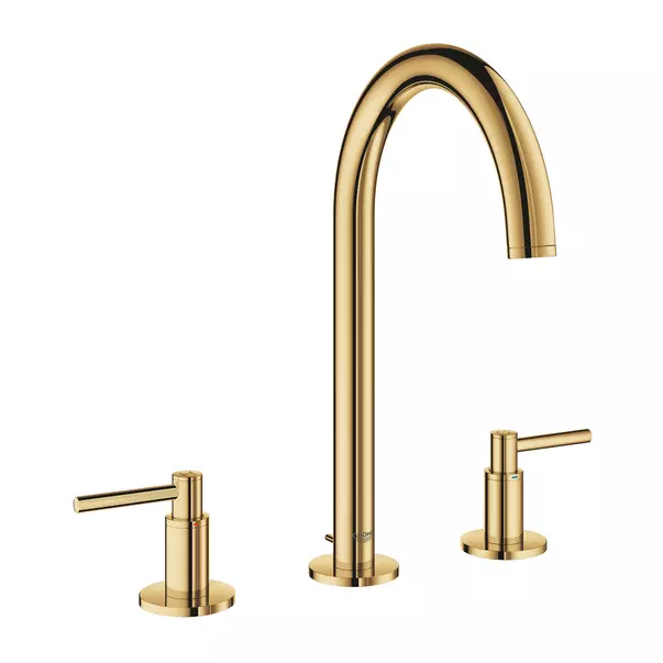 Baterie lavoar Grohe Atrio M 3 elemente dubla comanda auriu lucios Cool Sunrise [1]