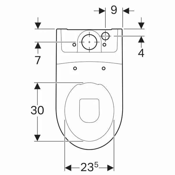 Vas wc pe pardoseala Geberit iCon Rimfree pentru rezervoare aparente [4]