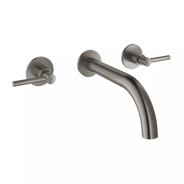 Baterie lavoar incastrata Grohe Atrio antracit periat Hard Graphite 3 elemente [2]
