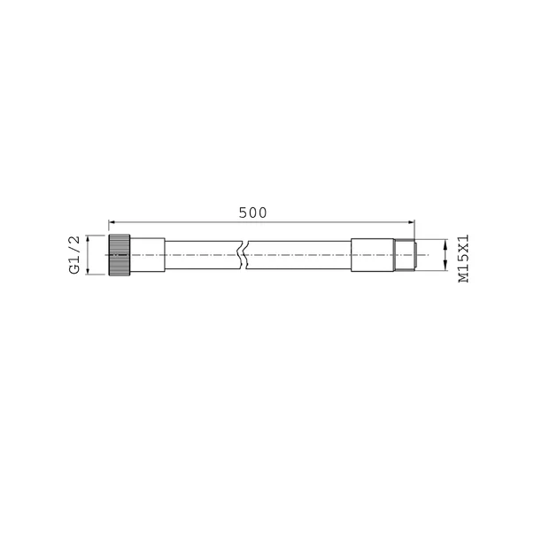 Furtun adaptor Omnires nichel [2]