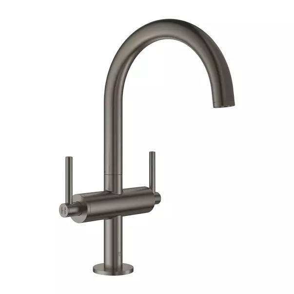Baterie lavoar Grohe Atrio L dubla comanda antracit periat Hard Graphite [1]