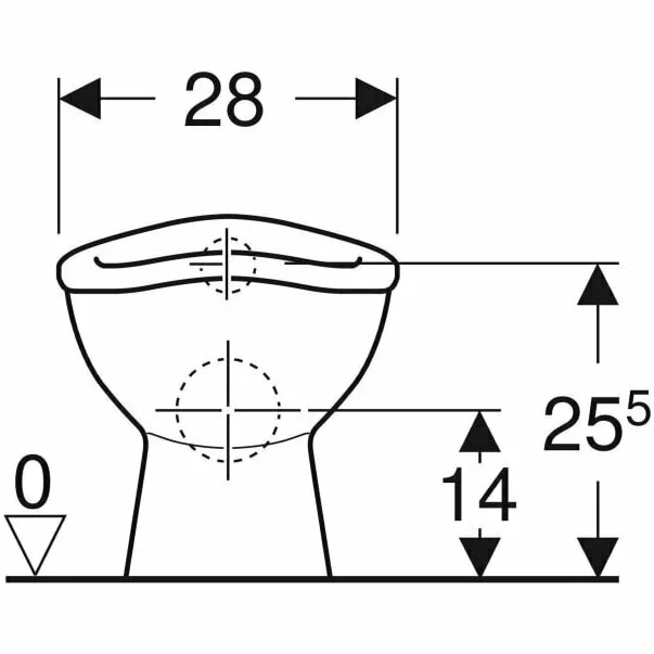 Vas wc pe pardoseala pentru bebelusi si copii mici Geberit Bambini cu spalare verticala [4]